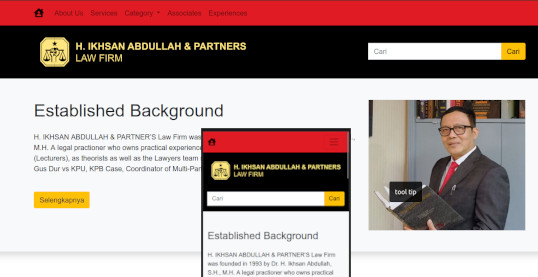 Website Ikhsan Abdullah & Partners Lawfirm